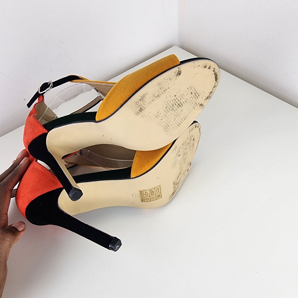 Yellow and Red Women's Heels Size 40 - Picture 7 of 12